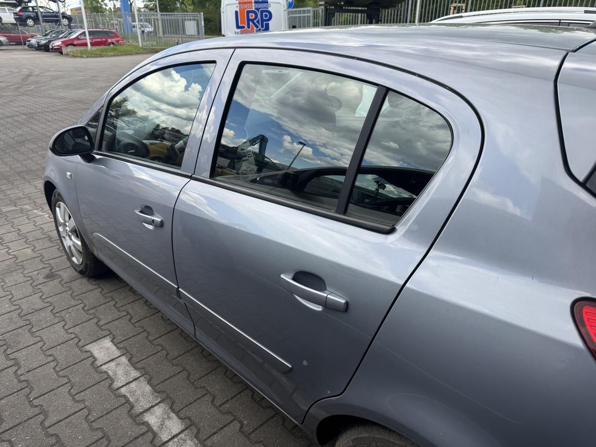 Opel Corsa D original T&uuml;r hinten links Z163 Lichtsilber Rohbau Bj.2007